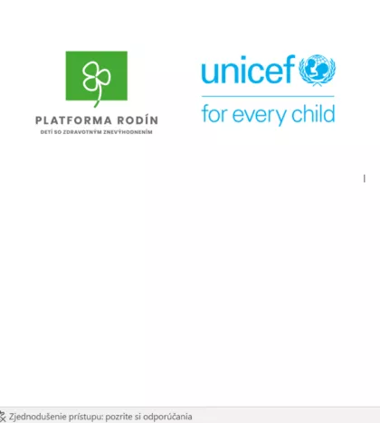 Strategickým partnerstvom s UNICEF smerujeme k inklúzii 