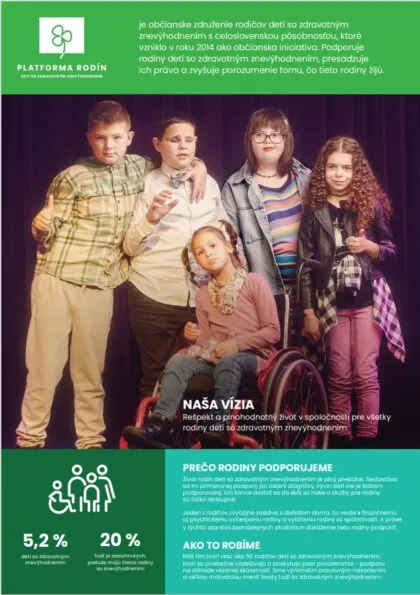 STRUČNE O PLATFORME RODÍN: ONE PAGER V SLOVENSKOM A ANGLICKOM JAZYKU